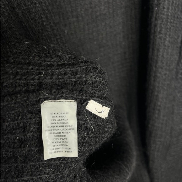 Ann Taylor chunky knit alpaca wool blend snap front sweater dress Sz M - Picture 6 of 6